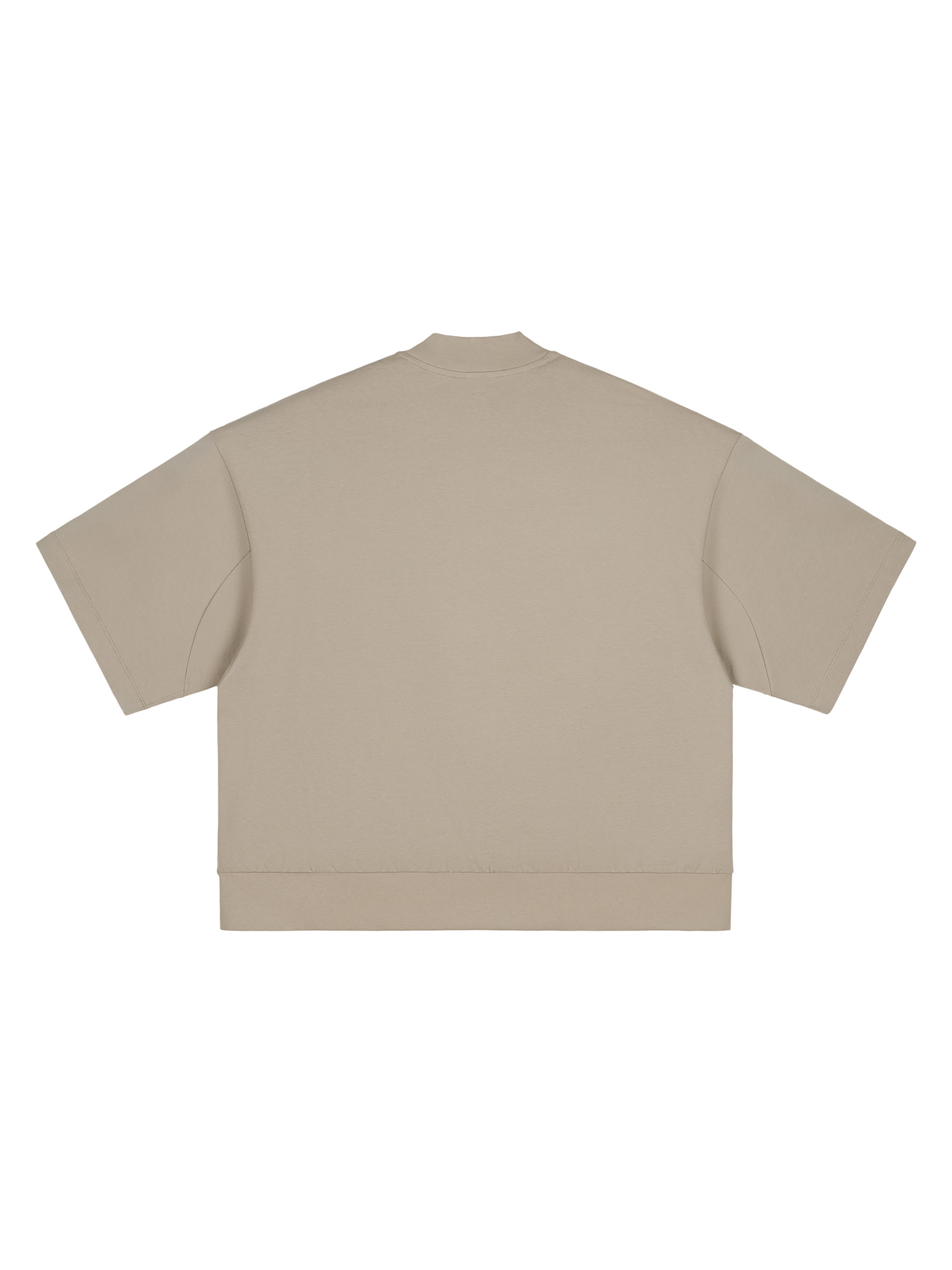 Oversized Mock Neck T-Shirt – Essential Streetwear | Tapstitch
